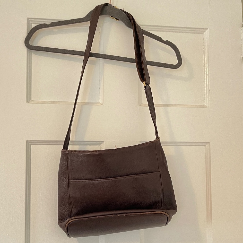 Authentic Coach Shoulder Bag - Brown Leather